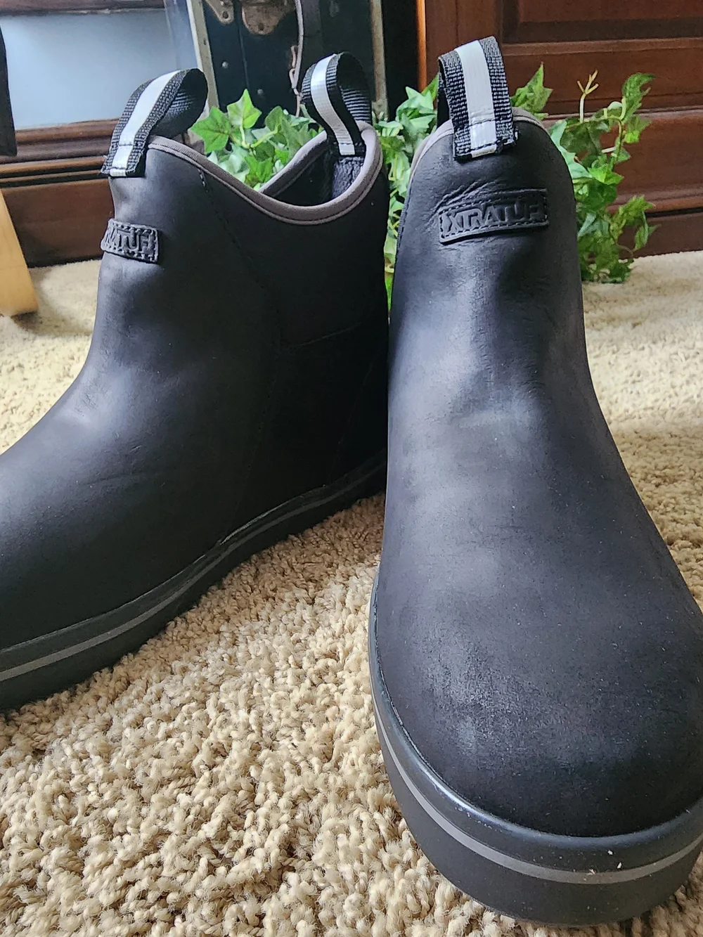 Men's Waterproof Black Slip-On Rain & Snow Chelsea Boots